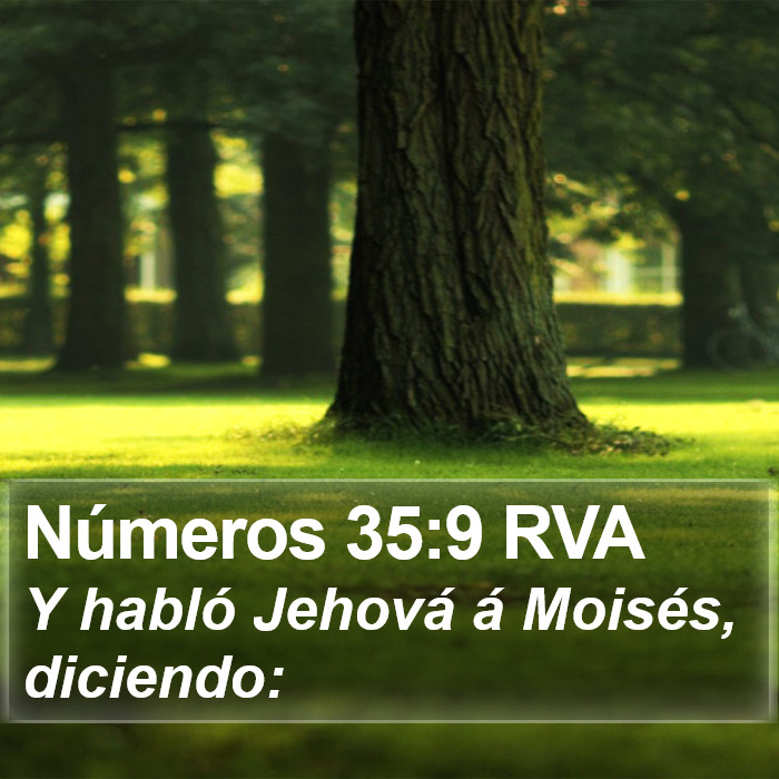Números 35:9 RVA Bible Study