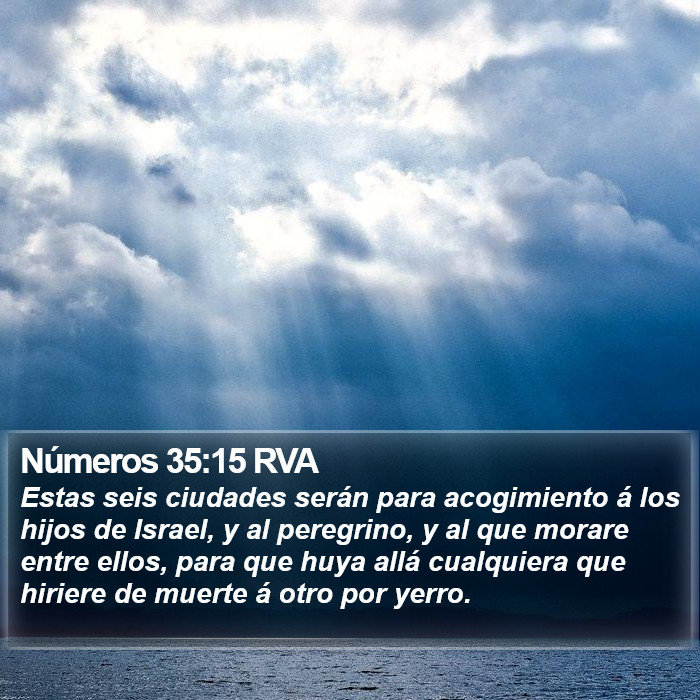 Números 35:15 RVA Bible Study