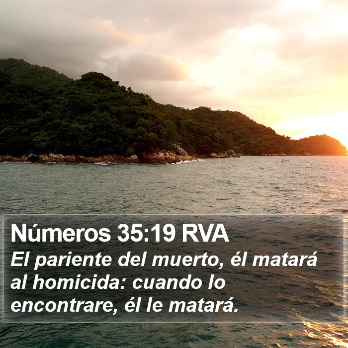 Números 35:19 RVA Bible Study