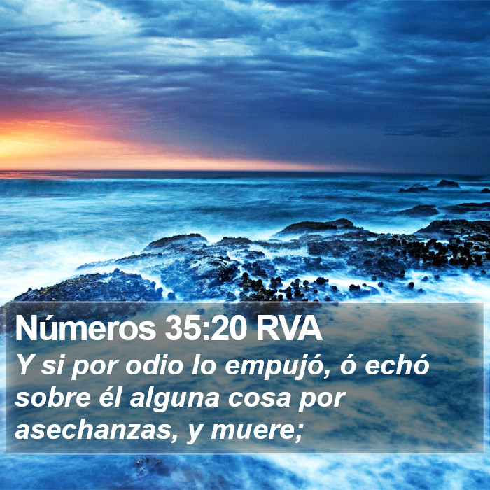 Números 35:20 RVA Bible Study