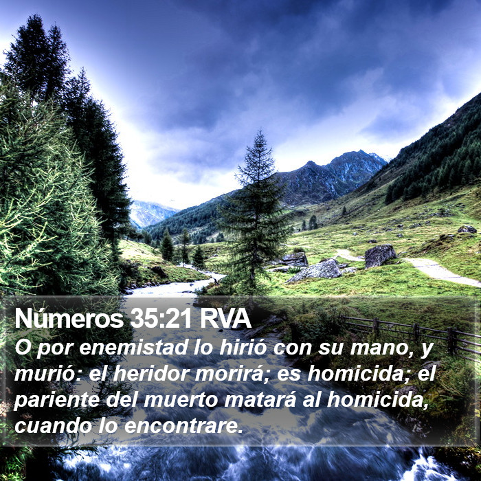 Números 35:21 RVA Bible Study