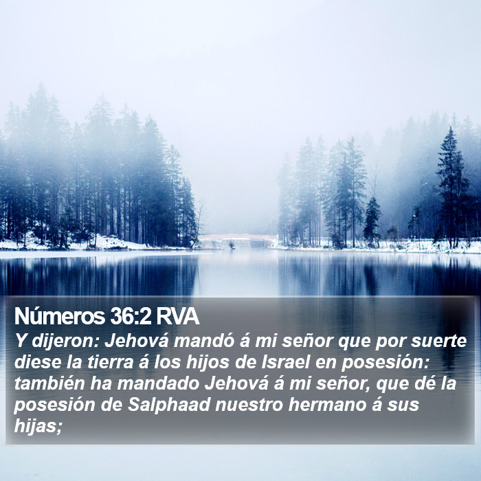 Números 36:2 RVA Bible Study