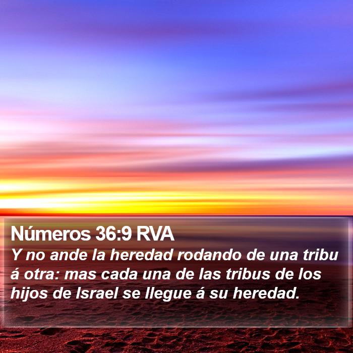 Números 36:9 RVA Bible Study