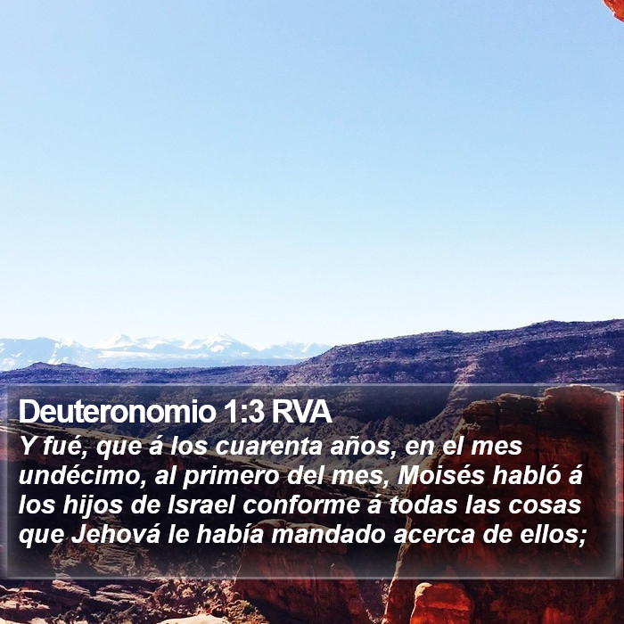 Deuteronomio 1:3 RVA Bible Study