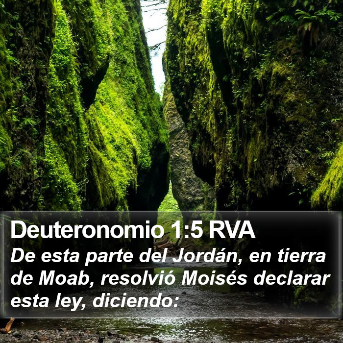 Deuteronomio 1:5 RVA Bible Study