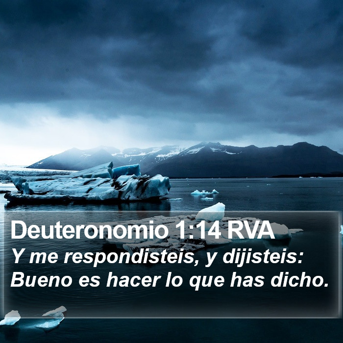 Deuteronomio 1:14 RVA Bible Study