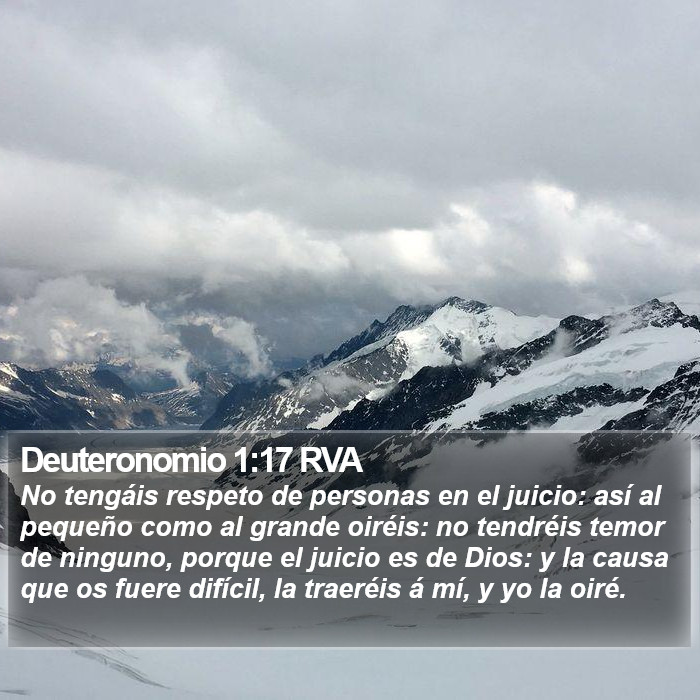 Deuteronomio 1:17 RVA Bible Study