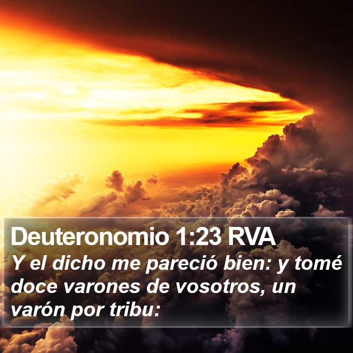 Deuteronomio 1:23 RVA Bible Study