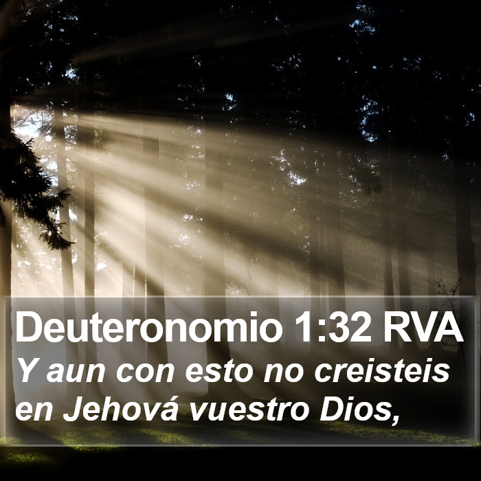 Deuteronomio 1:32 RVA Bible Study