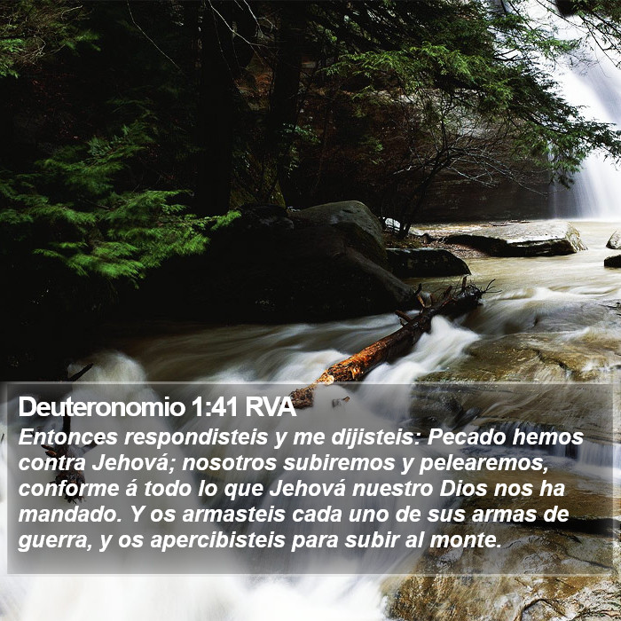 Deuteronomio 1:41 RVA Bible Study