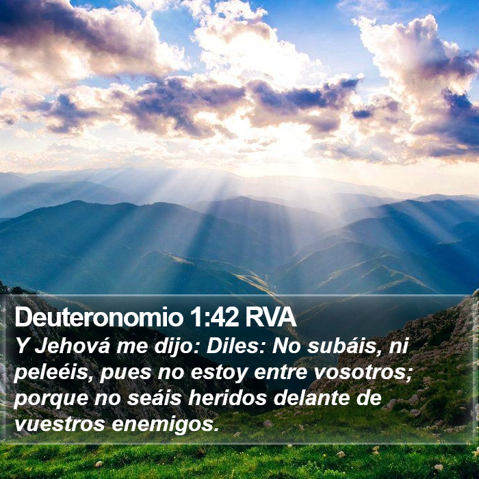 Deuteronomio 1:42 RVA Bible Study