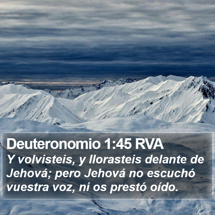 Deuteronomio 1:45 RVA Bible Study