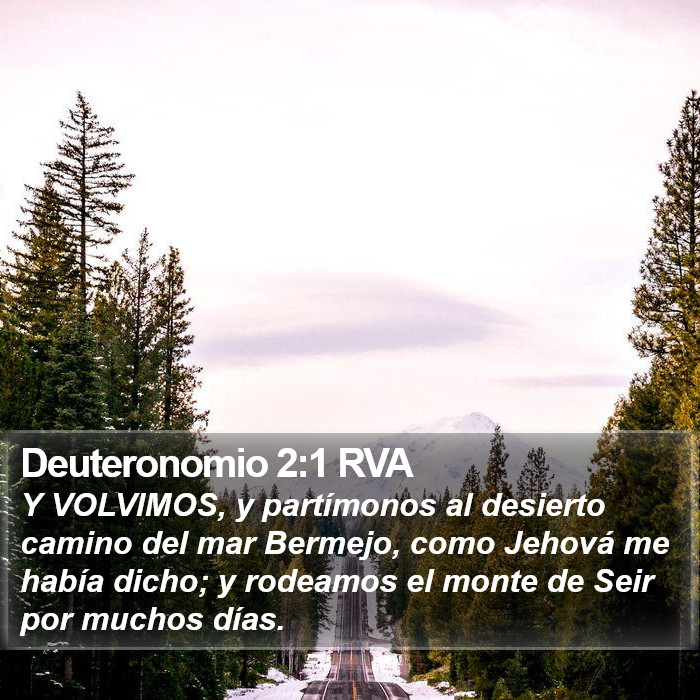 Deuteronomio 2:1 RVA Bible Study