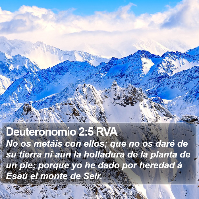 Deuteronomio 2:5 RVA Bible Study