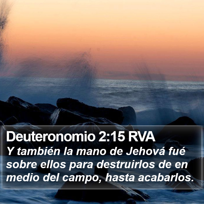 Deuteronomio 2:15 RVA Bible Study