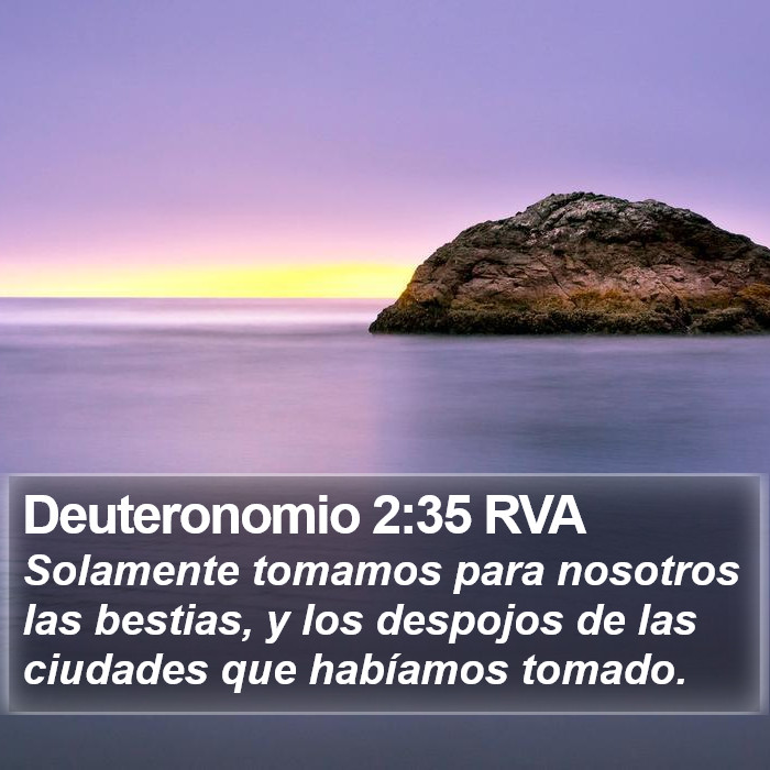 Deuteronomio 2:35 RVA Bible Study