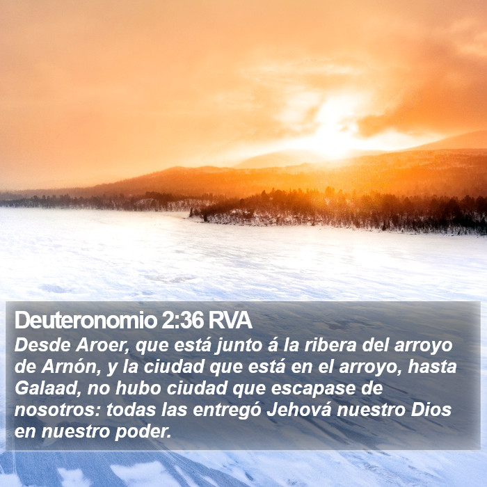 Deuteronomio 2:36 RVA Bible Study