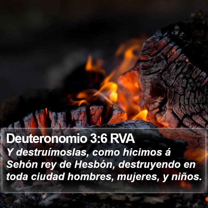 Deuteronomio 3:6 RVA Bible Study