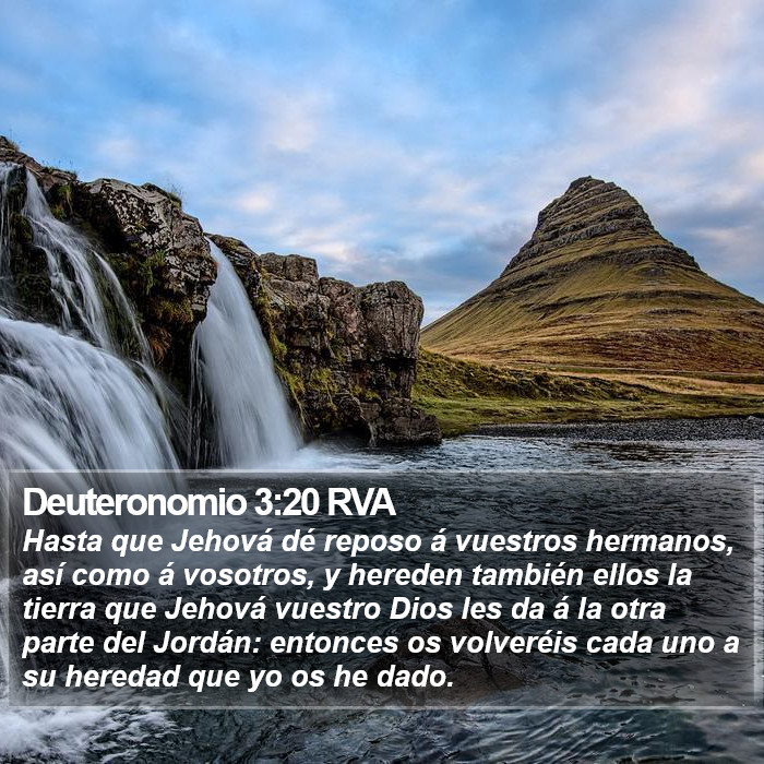 Deuteronomio 3:20 RVA Bible Study