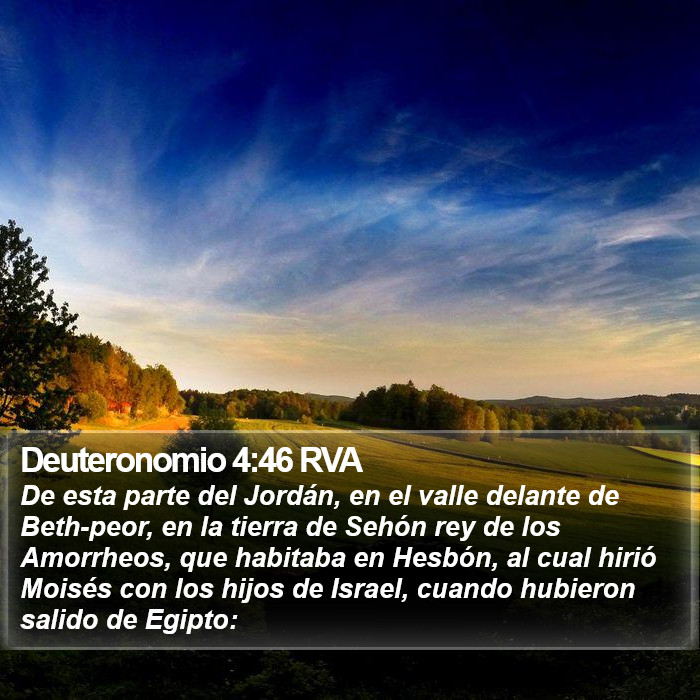 Deuteronomio 4:46 RVA Bible Study