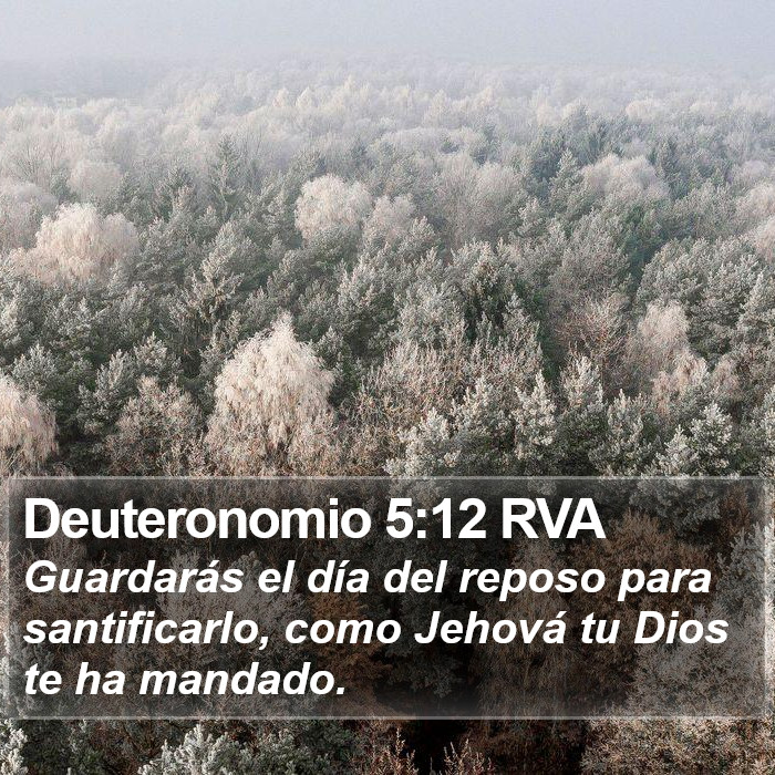 Deuteronomio 5:12 RVA Bible Study