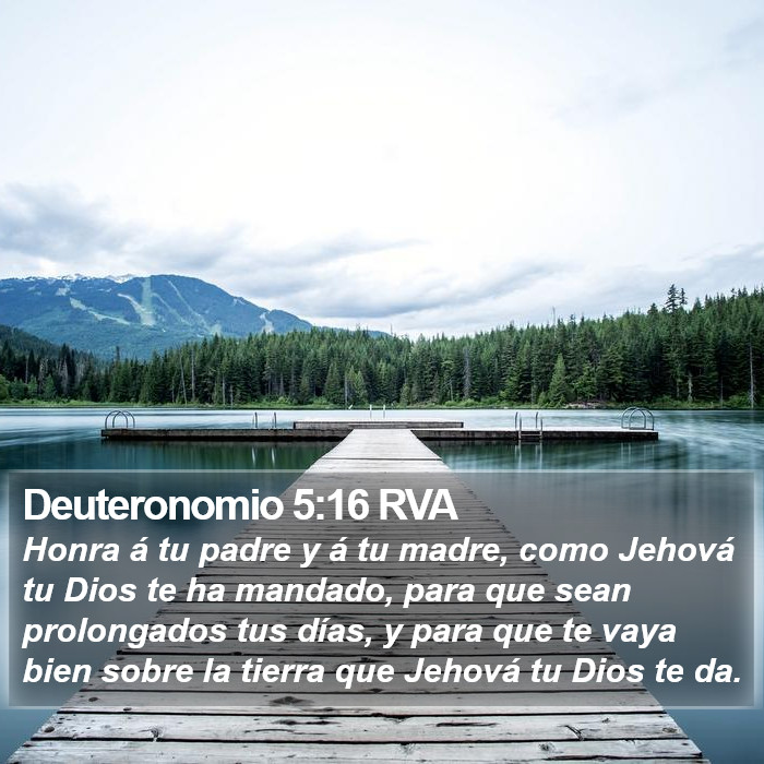 Deuteronomio 5:16 RVA Bible Study