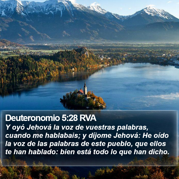 Deuteronomio 5:28 RVA Bible Study