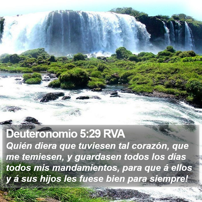 Deuteronomio 5:29 RVA Bible Study