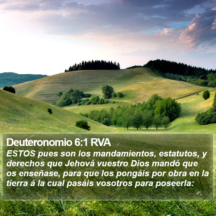 Deuteronomio 6:1 RVA Bible Study