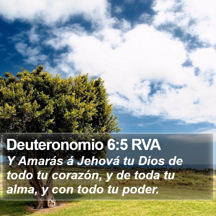 Deuteronomio 6:5 RVA Bible Study