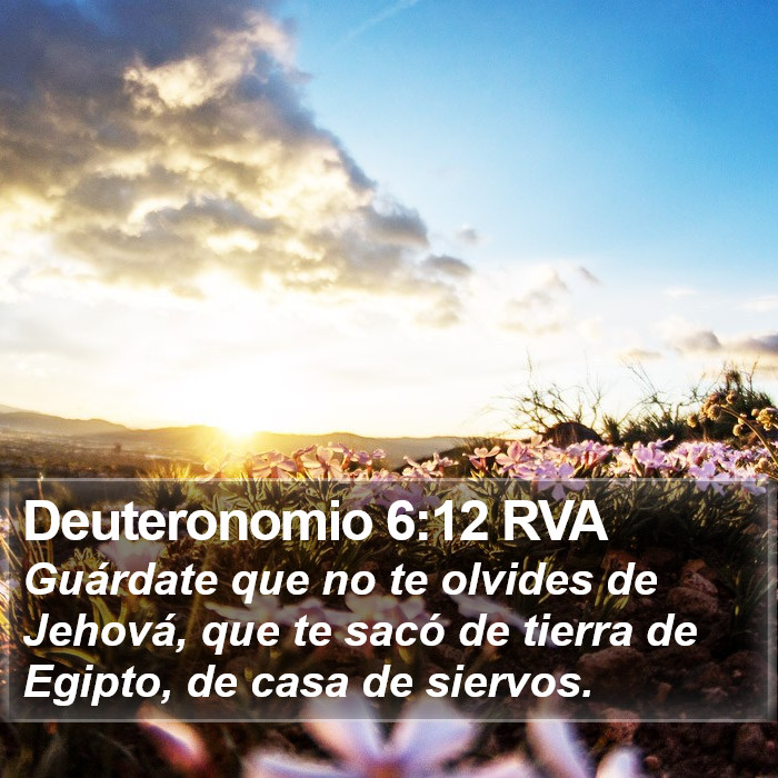 Deuteronomio 6:12 RVA Bible Study