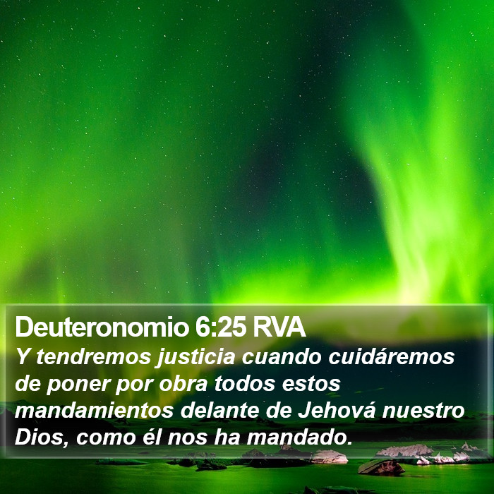 Deuteronomio 6:25 RVA Bible Study