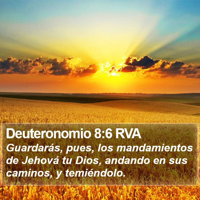 Deuteronomio 8:6 RVA Bible Study