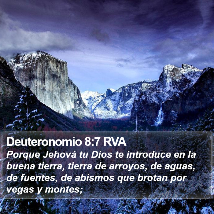 Deuteronomio 8:7 RVA Bible Study