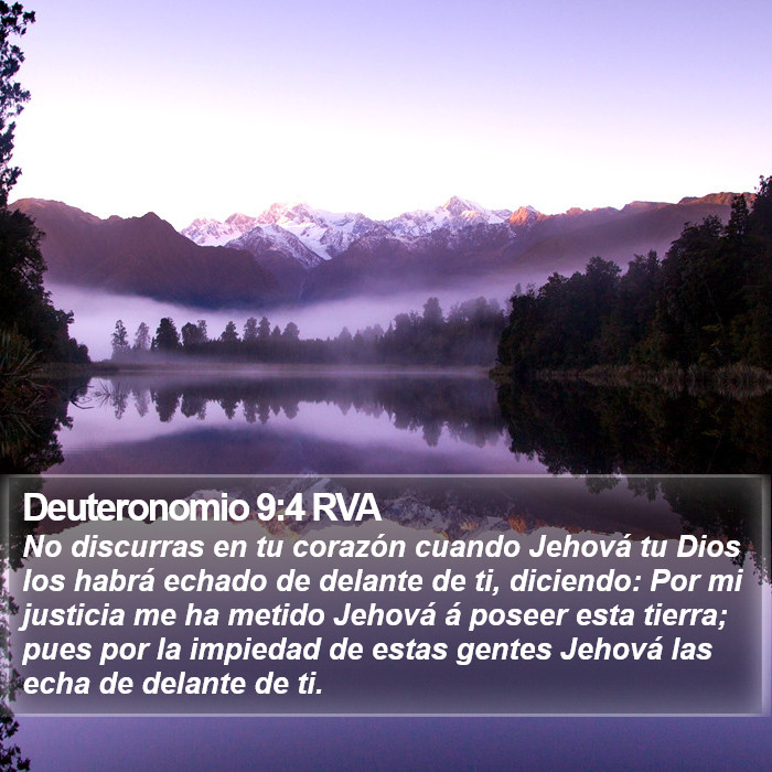 Deuteronomio 9:4 RVA Bible Study