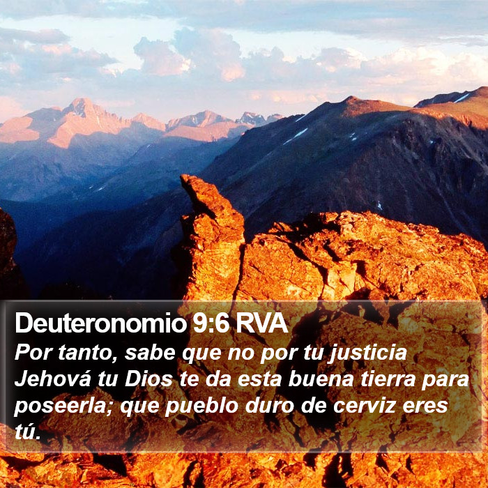 Deuteronomio 9:6 RVA Bible Study