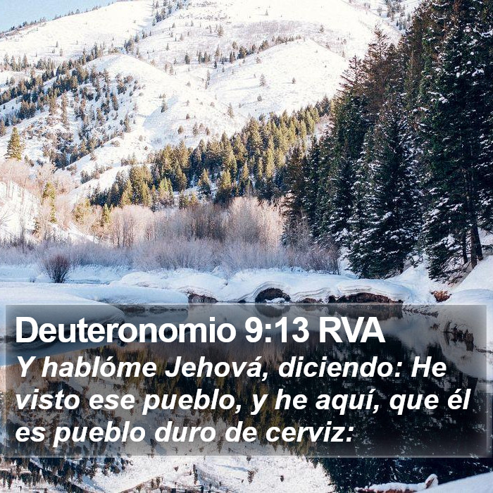 Deuteronomio 9:13 RVA Bible Study