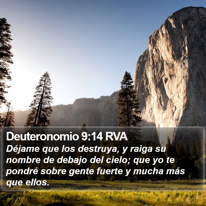 Deuteronomio 9:14 RVA Bible Study