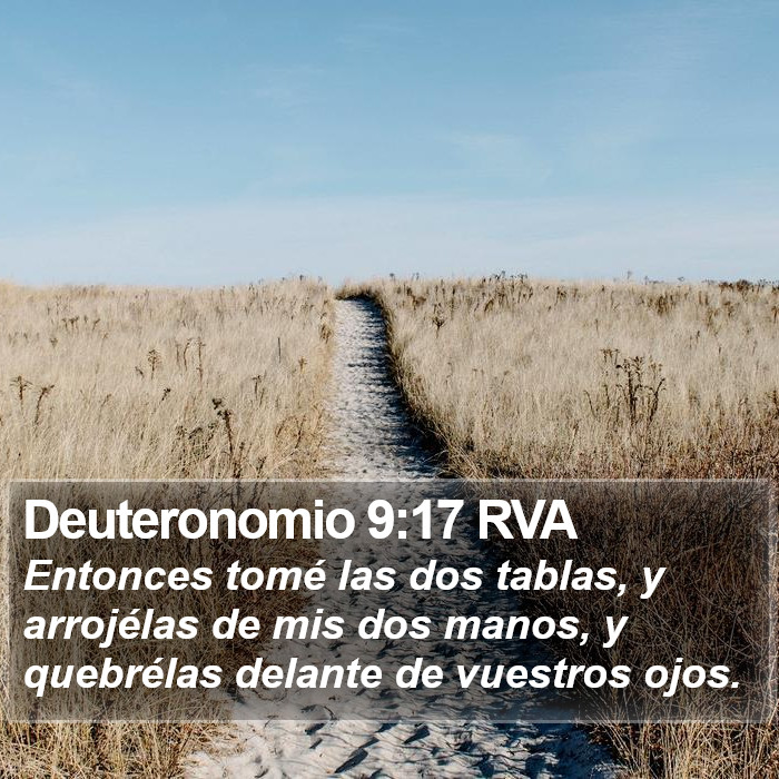 Deuteronomio 9:17 RVA Bible Study