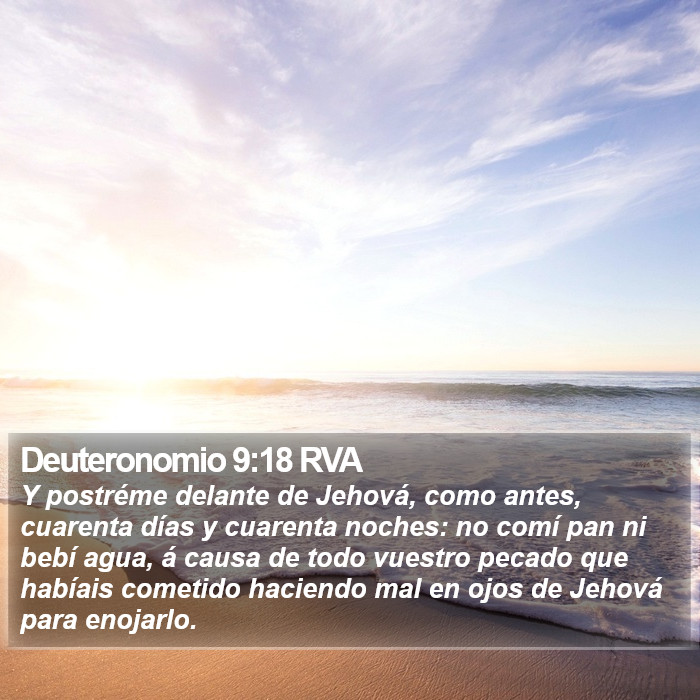 Deuteronomio 9:18 RVA Bible Study