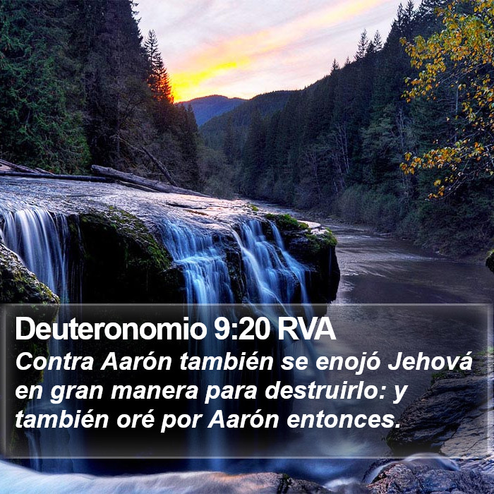 Deuteronomio 9:20 RVA Bible Study