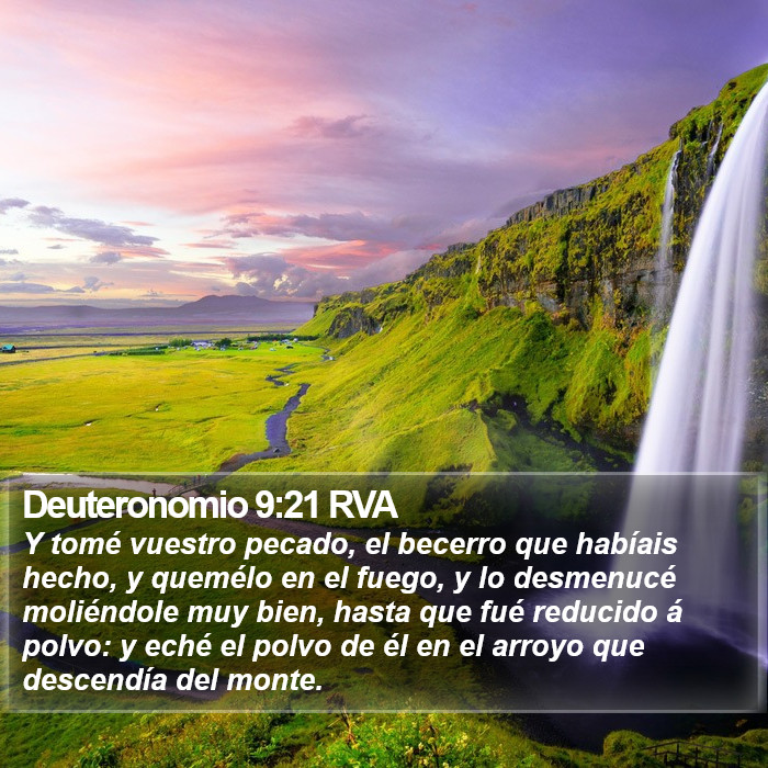 Deuteronomio 9:21 RVA Bible Study