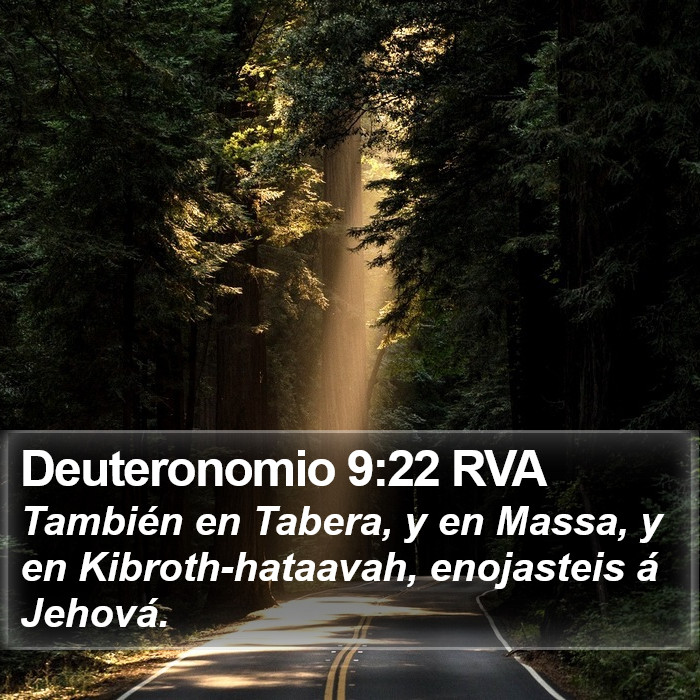 Deuteronomio 9:22 RVA Bible Study