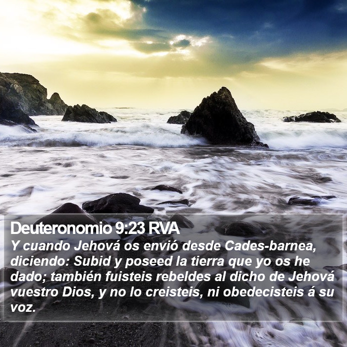 Deuteronomio 9:23 RVA Bible Study