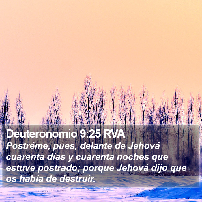 Deuteronomio 9:25 RVA Bible Study