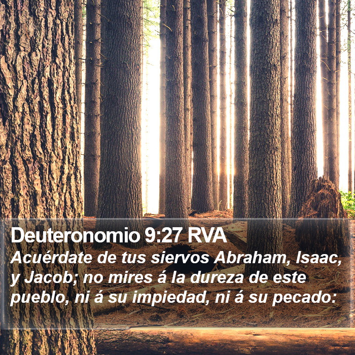 Deuteronomio 9:27 RVA Bible Study