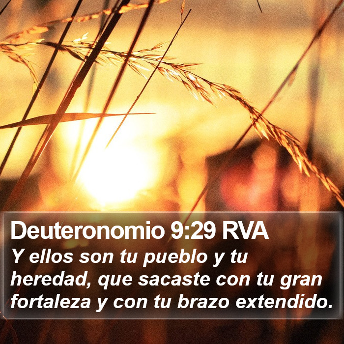 Deuteronomio 9:29 RVA Bible Study