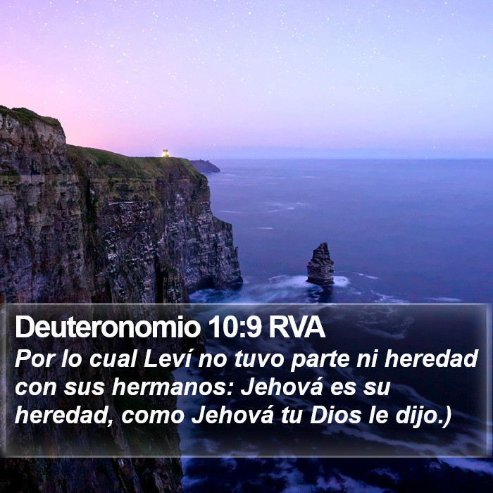 Deuteronomio 10:9 RVA Bible Study