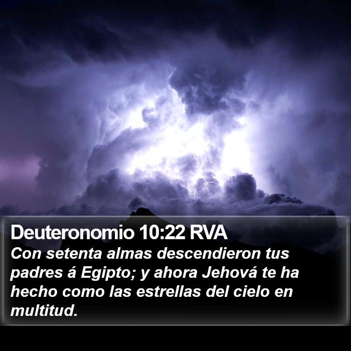 Deuteronomio 10:22 RVA Bible Study