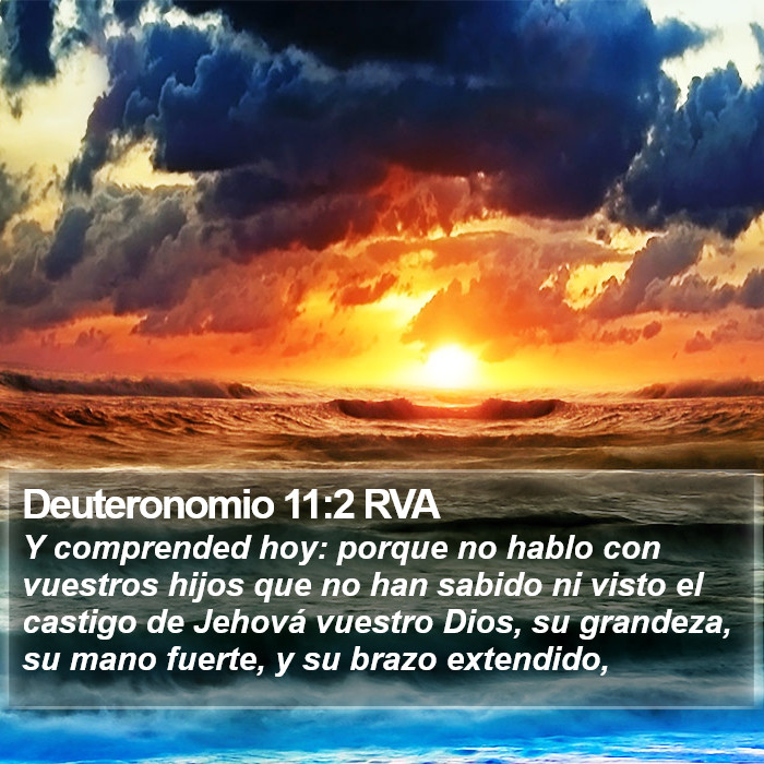 Deuteronomio 11:2 RVA Bible Study